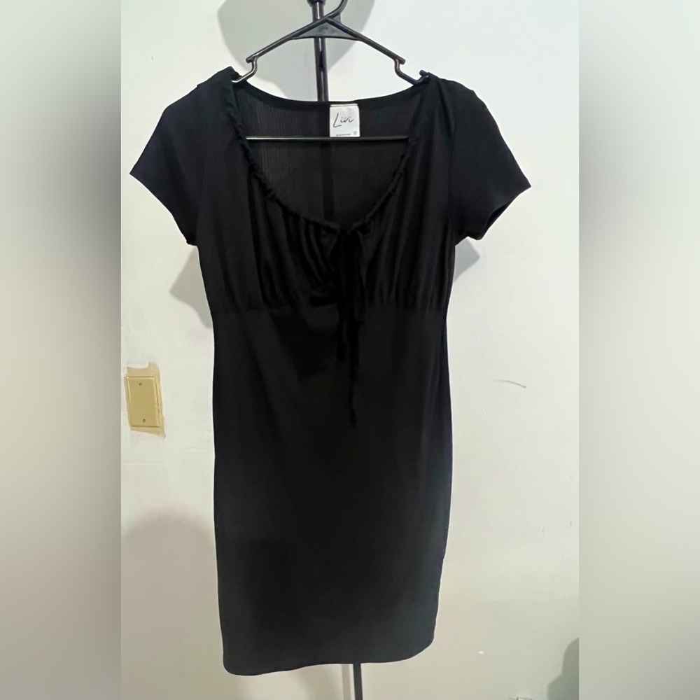 Black short dress lightweight